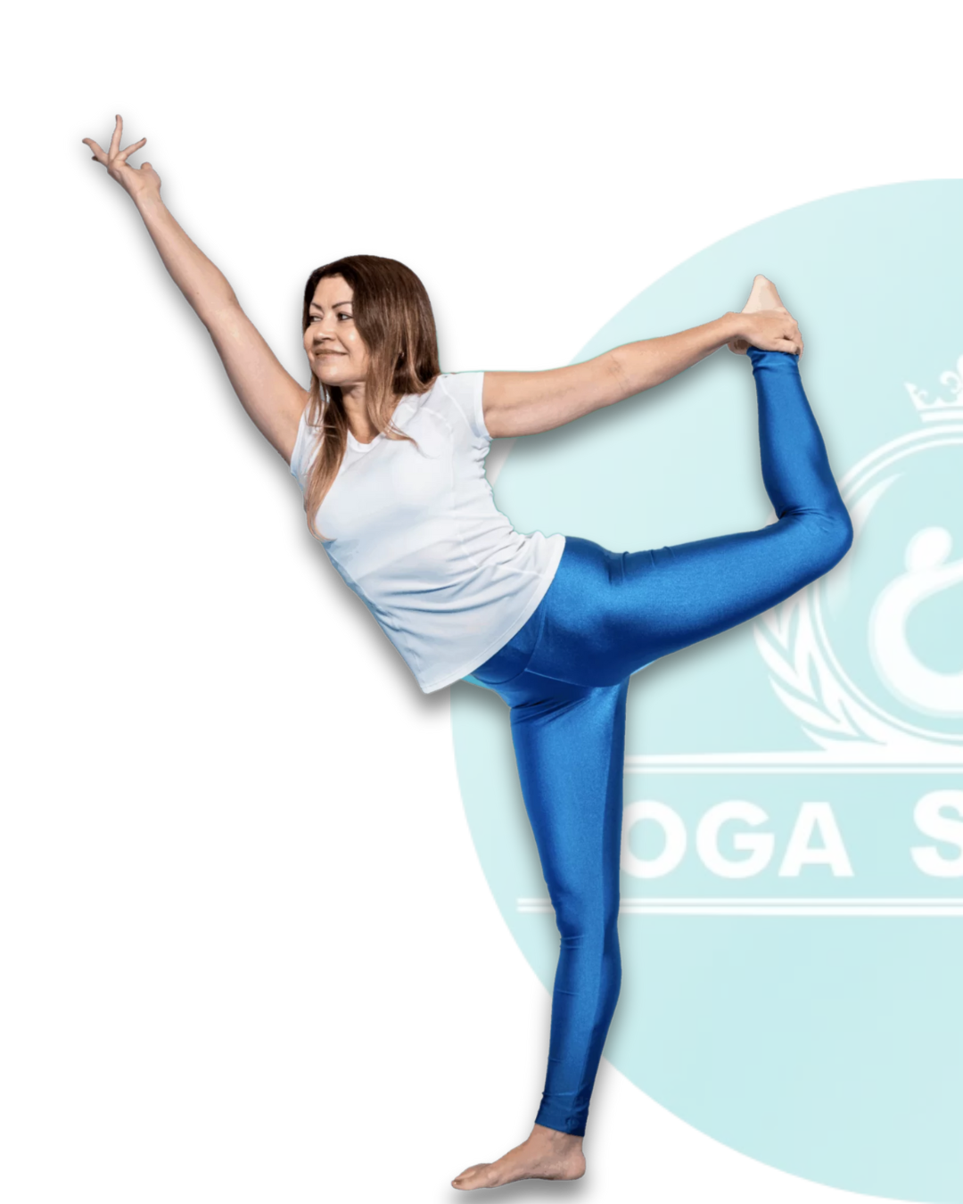 Instrutora em posição de Yôga